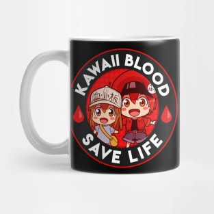 Kawaii Blood Cells Mug